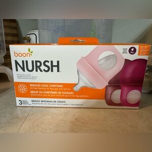 Nursh Pink and White Baby Bottles